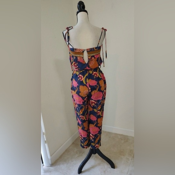 Jaase Women's Wonderland Jumpsuit in Caviar Pants Blue/Pink Size XS - Picture 6 of 6